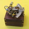 AL4849 Sextant 8"Wooden Box Aluminum And Brass