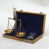 br4093  Solid Brass Scale Set in Velvet Box