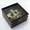 BR48490 German Sextant 7x7" With Glass Box