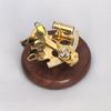 BR48500 Brass Sextant 5" Wooden Base