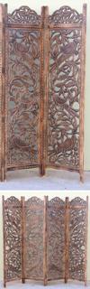 IE78656 CARVED WOODEN SCREEN MDF BIRD