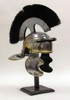 IR80670a ROMAN CENTURIAN HELMET BLACK PLUME