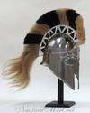 ir80689 Greek Corintian Armor Helmet With Plume