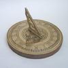 sh5112 Brass Sun Dial On Wooden Base