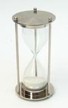 sp4863 Solid Brass Sand Timer Hourglass Chrome 5 minute