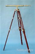 BR48603 Nautical decor Telescope with wooden stand