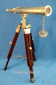 BR48608 Brass and Wooden Ship Telescope