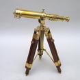 br48540 Brass Telescope on Wooden Base