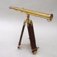 br48560 Brass Telescope, wooden Stand