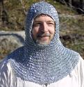 IR80723H  RIVETED CHAINMAIL HOOD BY IOTC ARMOURY