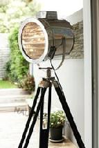 SEARCH LIGHT WITH WOODEN STAND