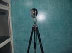 CHROME SEARCH LIGHT WITH TRIPOD STAND