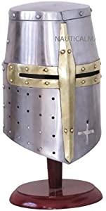 Details about    Ancient Antique MEDIEVAL Knights Templar Crusader Armour Helm SCA Vintage Item 