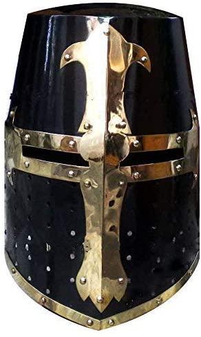 Medieval Knight Helmet Norman Crusader Templar Helmet Viking Helmet w/ Liner 