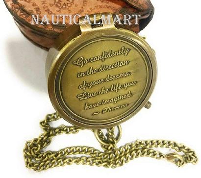 4 Antique Brass Compass With Level Measurement | Wedding & Decor Gifts  Ideas | Nautical Navigational Vintage Maritime Sailor's Pocket Portable  Gifts