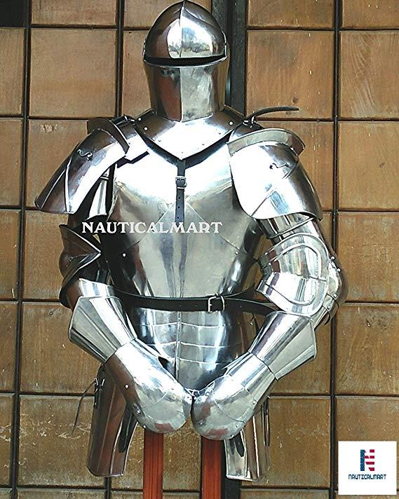 NauticalMart Medieval Heroic Knight Suit of Armor - LARP Adult Costume 15th  Century
