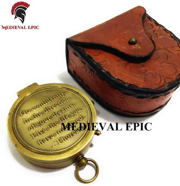 Compass - W. Leather Pouch - Epic Armoury