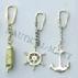 nautical brass key chain