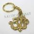 nautical brass key chain